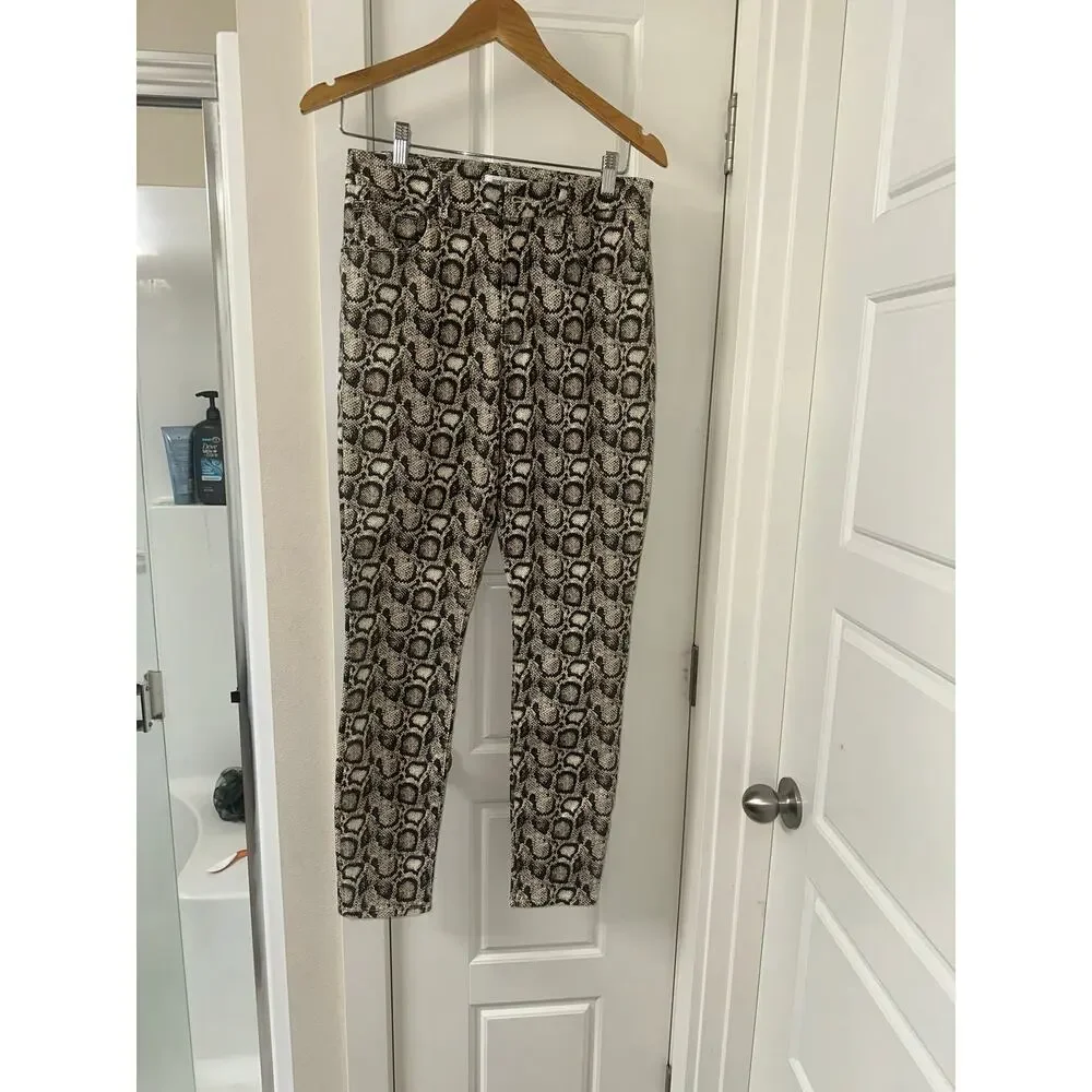 Good American Snake Print Skinny Jeans – Size 12 - Picture 3 of 6